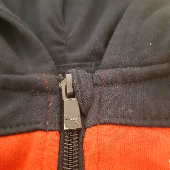 Boys Puma Pullover Hoodie Sweater Size 6-9M Long Sleeves/ Red And Black Color, - Picture 6 of 10